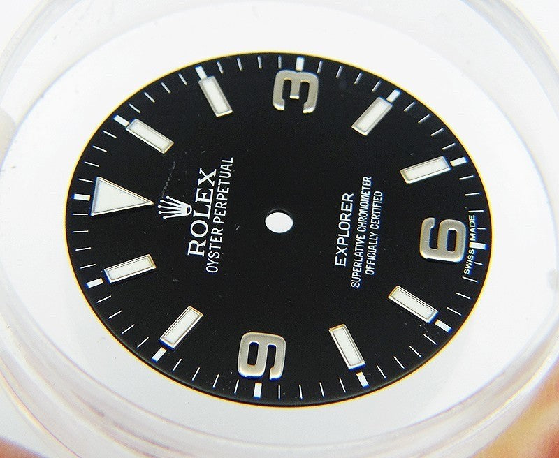 Genuine Rolex Explorer 39mm 214270 Mk1 Black Arabic Dial Chromalight Lume