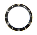 Genuine Rolex Sea-Dweller 16600 16660 Bezel Insert Flat 4 Tritium Pearl Black