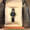 Gucci 2000L Vintage Gold Plated Quartz Watch – Black Dial –New Crystal & Battery