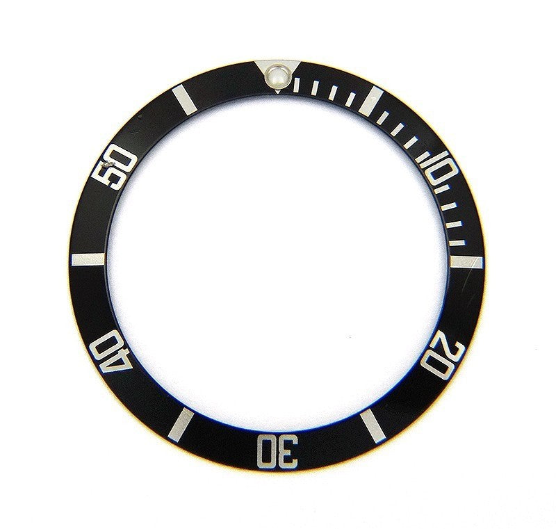 Genuine Rolex Submariner 14060 14060M 16610 Pointed 4 Black Bezel Insert Lume