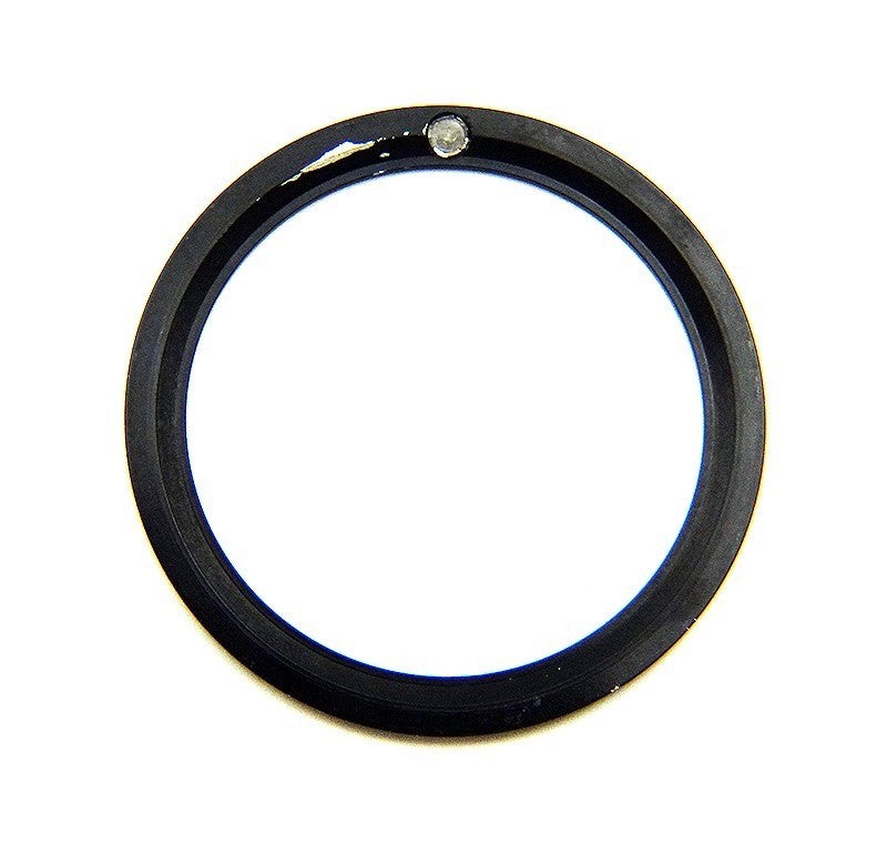 Genuine Rolex Sea-Dweller 16600 16660 Bezel Insert Flat 4 Tritium Pearl Black