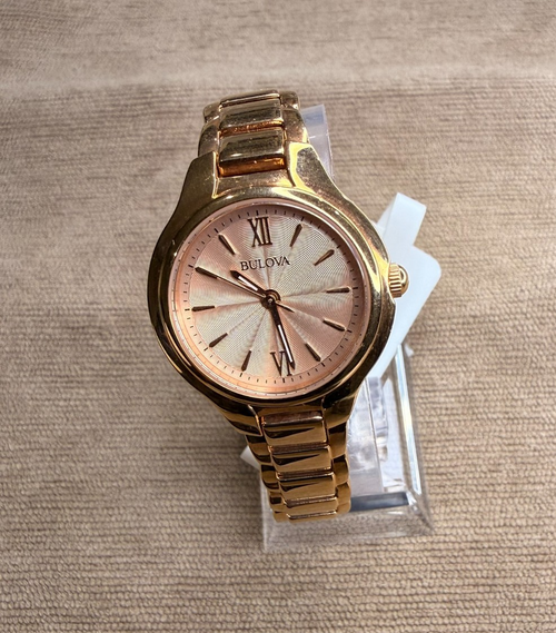 Bulova Classic 97L151 Women’s Rose Gold Tone Watch 28mm New With Tags