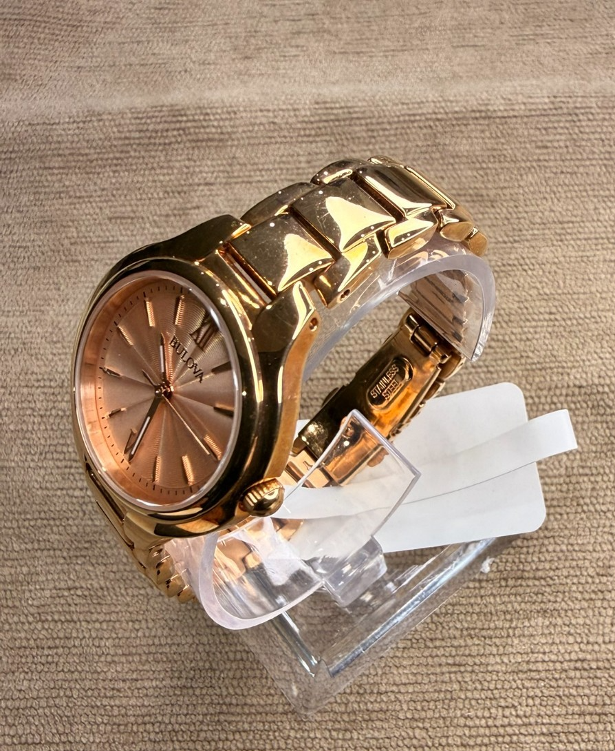 Bulova Classic 97L151 Women’s Rose Gold Tone Watch 28mm New With Tags