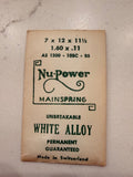 Nu‑Power WA Mainspring – NOS – Fits AS 1200 / 10BC / BS – Vintage Watch Part