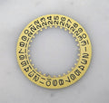 Genuine Rolex 3035 Champagne Metal Date Disc – Submariner / GMT‑Master