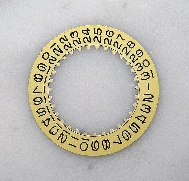Genuine Rolex 3035 Champagne Metal Date Disc – Submariner / GMT‑Master