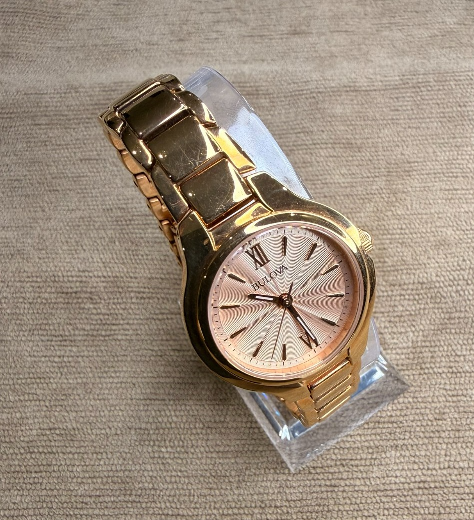 Bulova Classic 97L151 Women’s Rose Gold Tone Watch 28mm New With Tags