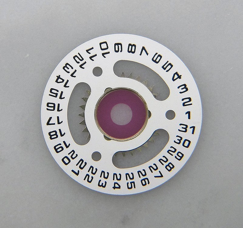 Genuine Rolex Caliber 2135 White Date Disc Wheel Bold Font Part 2135-6900-2