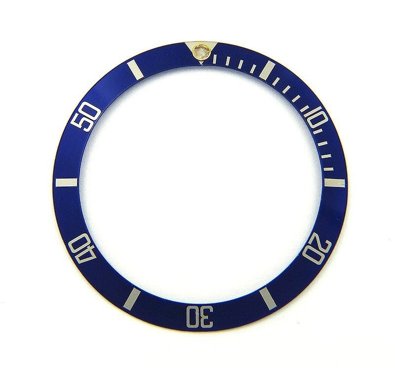 Genuine Rolex Submariner Blue Silver Bezel Insert 16613 16803 16618 16808 Flat 4