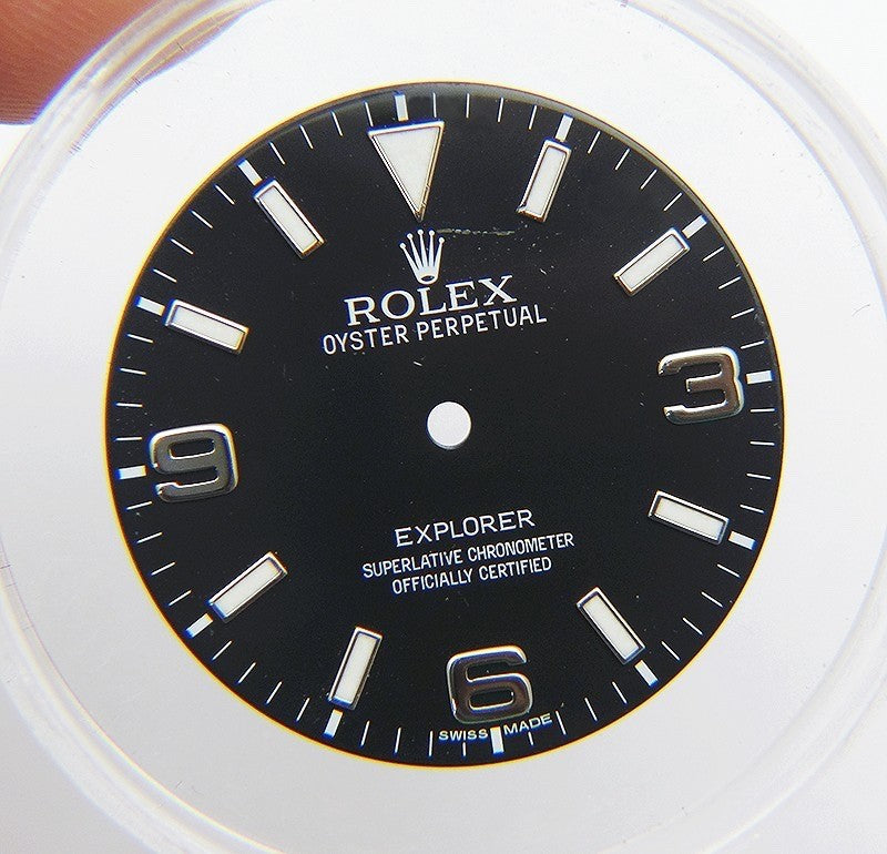 Genuine Rolex Explorer 39mm 214270 Mk1 Black Arabic Dial Chromalight Lume
