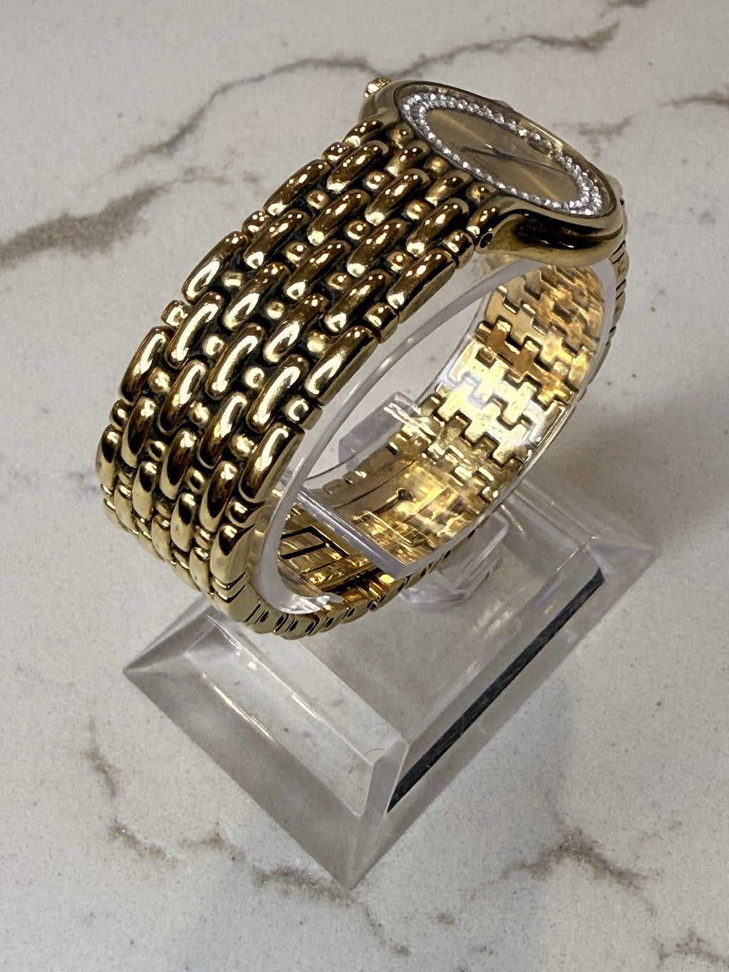 Raymond Weil Fidelio 4702 Women's 18K Gold Plated Swiss Quartz Stone Dial Date