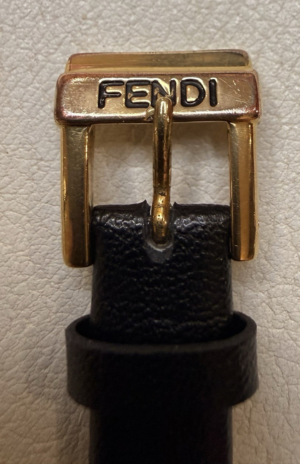 Vintage Fendi 320L Ladies Gold Plated Watch Mother of Pearl Dial Swiss Quartz