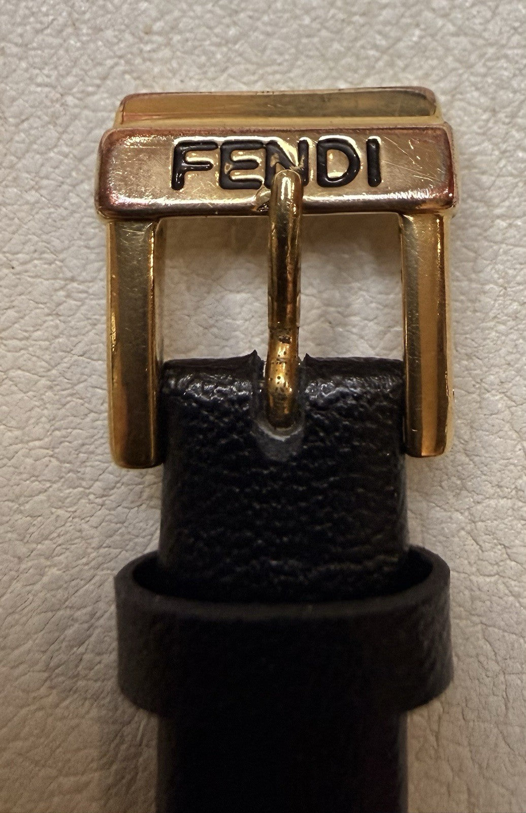 Vintage Fendi 320L Ladies Gold Plated Watch Mother of Pearl Dial Swiss Quartz
