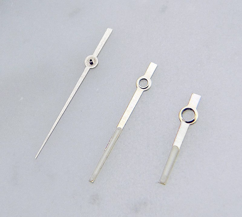 Genuine Rolex Date 15000 15200 White Gold Hands Set of 3 Luminova 3035 3135 34mm