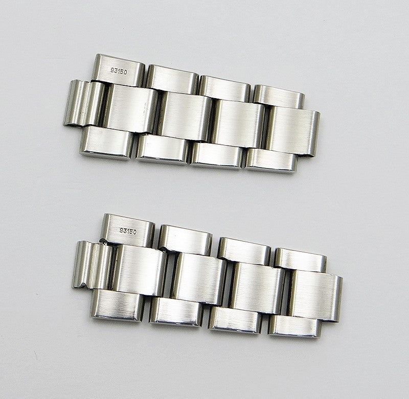 Genuine Rolex 93150 Oyster Bracelet Bands Pair Submariner 20mm