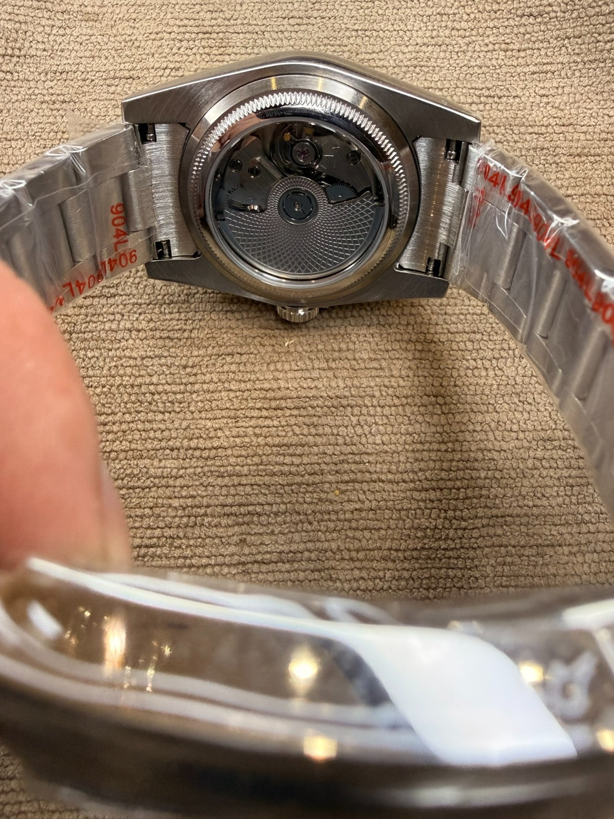 Women’s 36mm Mother of Pearl Dial Automatic Watch NH35 Custom Oyster Bracelet