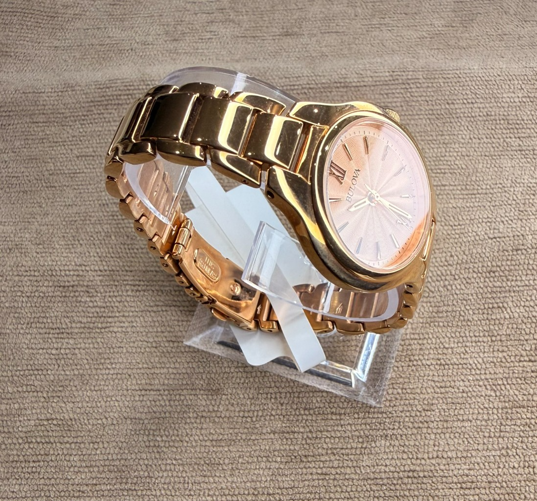 Bulova Classic 97L151 Women’s Rose Gold Tone Watch 28mm New With Tags