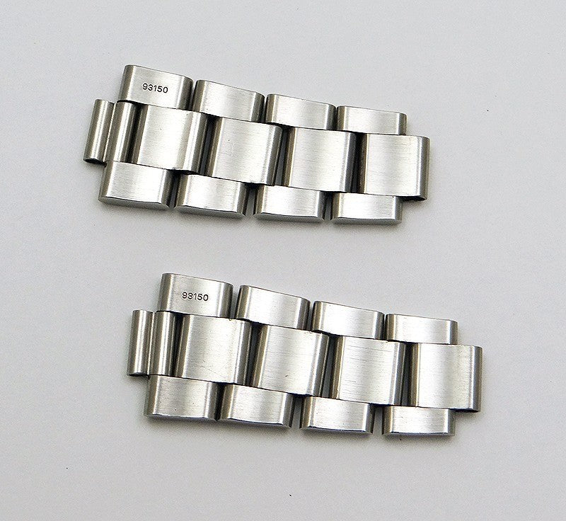 Genuine Rolex 93150 Oyster Bracelet Bands Pair Submariner 20mm Light Stretch
