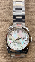 Women’s 36mm Mother of Pearl Dial Automatic Watch NH35 Custom Oyster Bracelet